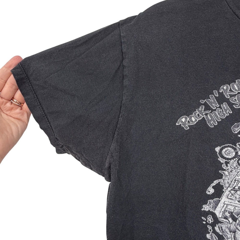 Vintage Ramones Rock n Roll High School T Shirt Single Stitch Fade Size M - Picture 7 of 8